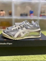 👟【最新推薦】Onitsuka tiger 鬼冢虎 mexico 66 低幫 運動休閒鞋 男女同款 銀色