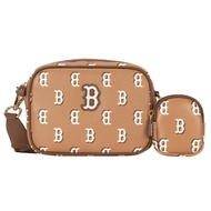 MLB | กระเป๋าเดินทางลำลอง MLB Vintage Floral Series กระเป๋าสะพายข้างกีฬาสุดเท่ กระเป๋าสะพายข้างแบบลำ