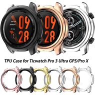 Protective Case For Ticwatch Pro 3 Ultra GPS Watch Protector Cover For Ticwatch Pro X/Pro 3 Watch Accessories TPU Frame Shell LED Strip Lighting