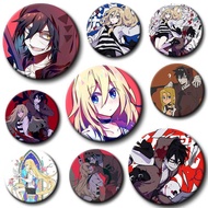 Cartoon Anime Character Isaac Foster Rachel Gardner Badge Angels of Death Funny Cool Role Round Broo