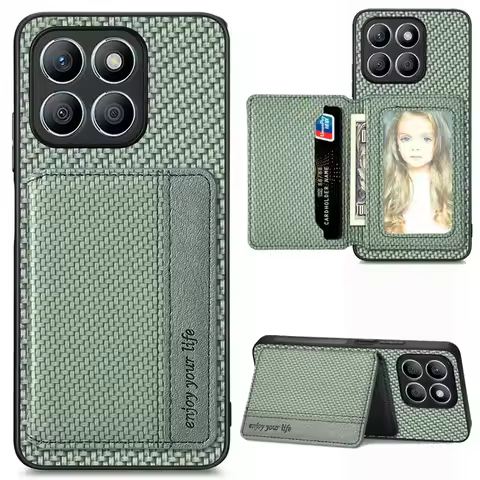 Honor X9c X7c X9b X8b X7b X6b RFID Block Leather Wallet Case For Huawei Honor X6a Plus Back Cover Ho