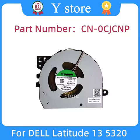 Y Store New Original For DELL Latitude 13 5320 Laptop Cooling Fan 0CJCNP CJCNP CN-0CJCNP Fast Ship
