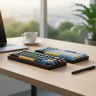 Wireless AULA F99Pro Mechanical Keyboard (Thai), Gasket Structure, 8000mAh Battery