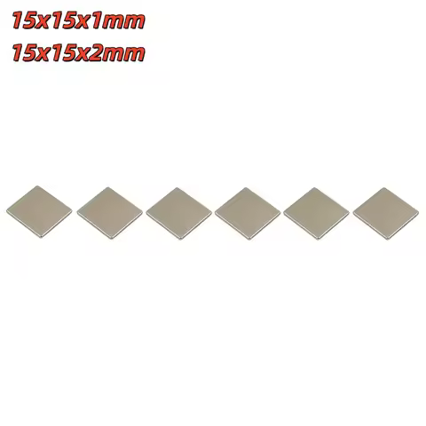 15x15x1 15x15x2mm Thin Block Magnets Thickness Magnets For Home Refrigerators, Offices DIY 15*15*1 1