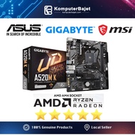 ASUS GIGABYTE MSI A520M AM4 MOTHERBOARD COMBO RYZEN 3200G / RYZEN 5 3600 / 5600G / 5500 / 5600 / 560