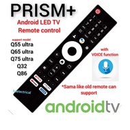 (Voice) Prism+ Android LED TV Remote Control 55G22 Q55ULTRA Q65ULTRA Q75ULTRA Q32 (2023 Edition), Q8