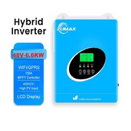 Inverter hybrid Zumax Biến tần năng lượng mặt trời-48V 6.6KW- 500VDC- MPPT 120A-Hoạt động có hoặc kh