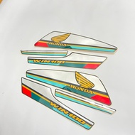 MK MK | High quality blue straight win stamp 95-97 (100)