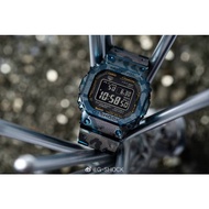 [GMW-B5000TCF-2A] G-Shock Square Titanium with Blue IP Camouflage DLC coating