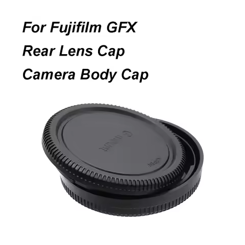 For Fujifilm GFX mount Lens Rear Cap or Camera Body Cap or Cap Set Plastic Black Lens Cover Lid for