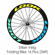Look Stickers for Folding Bike Rims 16 Plus 1 3/8 (349) Rim Basikal Price per piece