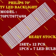 PHILIPS 70PUT6774/68 TV LED BACKLIGHT BARU READY STOCK 70PUT6774