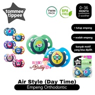 Tommee Tippee Air Style Soother Twin Pack Empeng Bayi Orthodontic