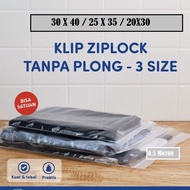 Plastic Bag Packing Clip CTIK Size 30x40 - 28x40 - 25x35 - 20x30 50 Pcs Clear Transparent pe