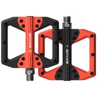 BUCKLOS Mountain Bike MTB Flat Wide Platform Pedals - Bicycle Large Nylon Road BikeNon-Slip Pedal fo