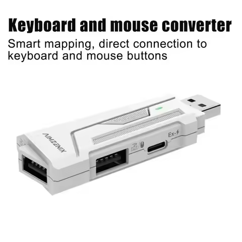 Aimzenix AX200 PC Gaming K&M Converter/Adapter/App Customization, 1000Hz Reporting Rate