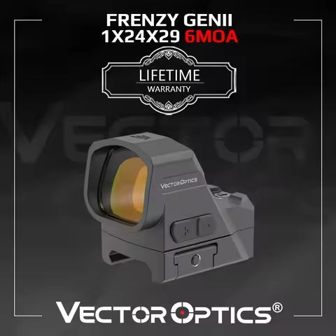 Vector Optics Frenzy GenII 1x24x29 Red Dot | 6 MOA Rapid Target | Large Window | 7075-T6 Shockproof​