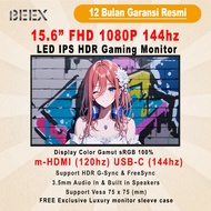 Portable Monitor BeeX 15.6" Premium Gaming 1080P 144Hz Portable Monitor HDMI USB C