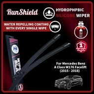 RunShield For Mercedes Benz A Class W176 Facelift 2015 - 2018 Hydrophobic Coating Silicone Wiper Bla