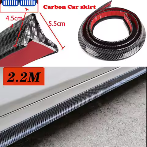 6D Carbon Car Door Side Skirts Stripes Lip Splitter For Bmw E90 E39 E46 E91 F30 G20 E60 F11 F10 F07 