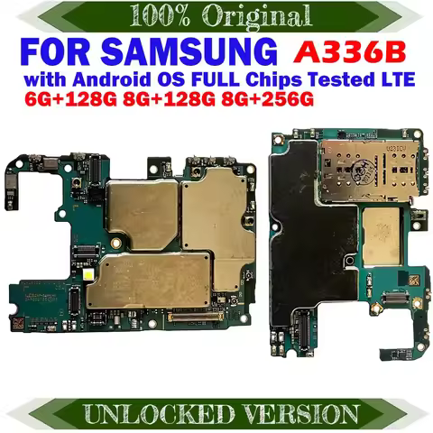 Unlocked Motherboard 128G 256GB For Samsung Galaxy A33 A336B Mainboard Logic Board 5G Version Clean 