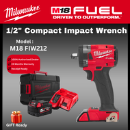 Milwaukee M18 1/2" Compact Impact Wrench Set / FIW212 / Cordless Wrench / Bolt Removal Tool