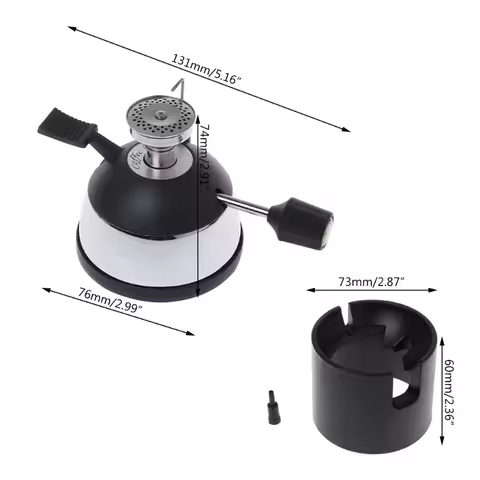Mini Tabletop Butane Gas Burner With Ceramic Flame Head For Siphon Syphon Hario Coffee Heater Maker