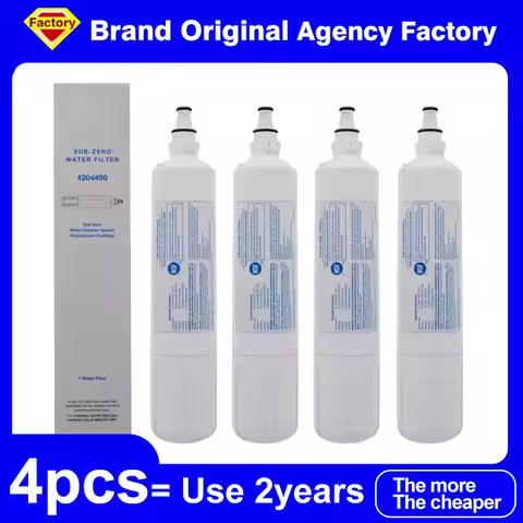 Brand Genuine Sub-Zero 4204490 4290510 F1000 Refrigerator Water Filter Fits Built-In, PRO48, and Int
