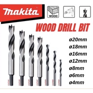 MAKITA Wood Drill Bit Spur Woodworking Hole Drilling Round 4mm 6mm 8mm 12mm 16mm 18mm 20mm Mata Kayu