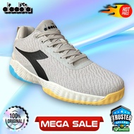 Sepatu Basket Diadora Pria Warna Merah Anggur/Hitam Berkilau/Biru/Fluorescent Green - Bahan Knit Nya