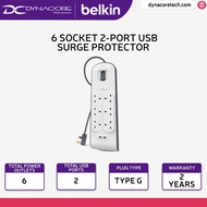 Belkin BSV604sa2M Surge Protector Plus 6-Way Outlet 2 - USB Ports 2M Premium Series