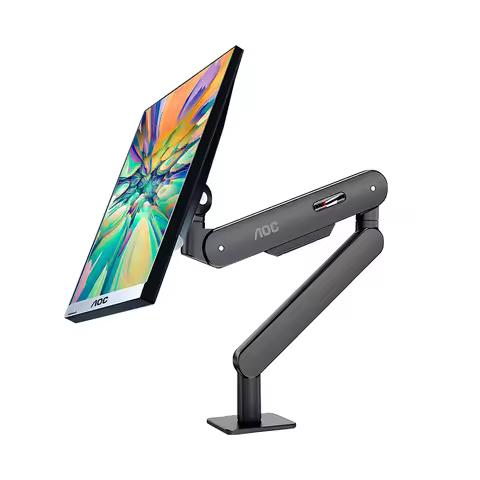AOC Single Monitor Desk Mount 17"-34" Inch Weight up to 19.8 lbs Screen Bracket Adjustable 360° Rota