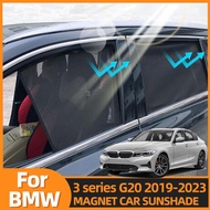 Car Sunshade for BMW 3 Series G20 320i/325i/330i 2019-2026 Front Windshield Frame Curtain Rear Side 