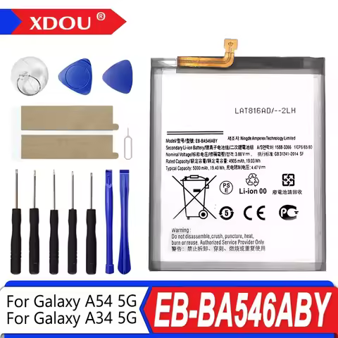Brand New 5000mAh EB-BA546ABY Battery For Samsung Galaxy A54 5G A546/Galaxy A34 5G A346 Phone Batter