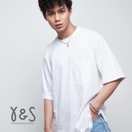 KAOS OVERSIZED POLOS COTTON COMBED 30S YNS ULTRASOFT HITAM PUTIH