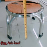 เก้าอี้สแตนเลส ทานข้าว อี้บาร์ ร้านอาหาร แข็งแรง Bar chair ขาเก้าอี้ขาคู่  (มี 2ขนาด) ราคา/ชิ้น สินค้าในไทย