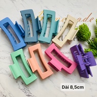 Large 14-tooth crab claw folding hair clip in matte, glossy color - 8cm to 11cm long - gap24
