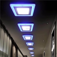 LED Panel Downlight 4inch 6inch 8inch 6w+3w/ 12w+4w / 18w+6w LED Ceiling Light (White+Warm/White+Blu