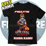 Children's CLOTHING T-SHIRTS FF FREE FIRE ELITE CEES GANK SG JAMBUL FF CHILDREN'S TSHIRT GAME FREE F