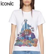iCONiC GIRL IN ATLANTIS T-SHIRT #5153 เสื้อยืด พิมพ์ลาย นักประดาน้ำ เมืองใต้น้ำ เสื้อยืดแฟชั่น เสื้อ
