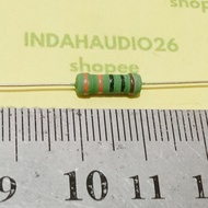 HIJAU 10PCS GREEN 330R 1W 1% METAL FILM resistor 330 OHM 1watt 330 R 1 w 1 watt 1 percent 330R 1w GR