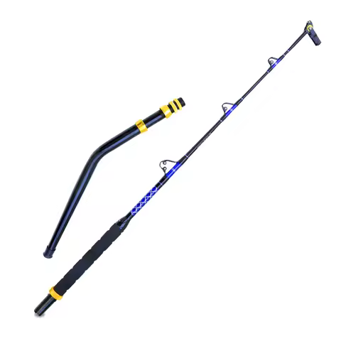 1.8m Sea Fishing Heavy Fishing Rod Goods 3+1 Roller Guid 80LBS 100LBS 130LBS Big Game Boat Trolling 