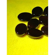 Akik Yaman Hitam Asli Suluh Merah Saiz 10 Sen Rare Natural Gemstone Batu Cincin Premium Koleksi Padu