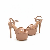 High Heels - Elegant Pageant high heels nude colour 6.5 inches