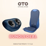 OTO Official Bundle Deal | Adore Foot Warm & E-Lux | Best Value Back & Foot Massager | AFW-90 & EL-8
