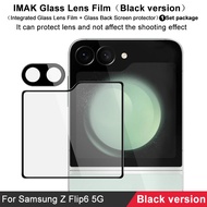 iMak Black Border Camera Lens Film Samsung Galaxy W25 Flip 5G HD Glass Screen Protector Protective F