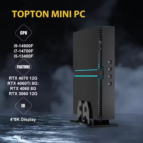 Super Deal 14Th Gen Gamer Mini PC i9 14900F i7 14700F NVIDIA RTX 4070 12G 4060Ti 2xDDR5 Liunx Gaming