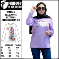 Baju Wanita Forever Lilac Siap Kirim Kaos Wanita Warna Ungu Lillac