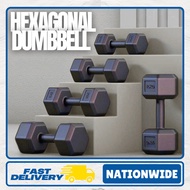PVC Dumbbell set 2kg/4kg/6kg/ pair 5kg/10kg piece Hexagonal Dumbbell Non-slip Gym Home work-out