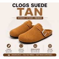 Bustong Sandals Men's Slippers Men's Boston Sandals Suede Clogs Men's Shoes Bustong Boston Slippers
